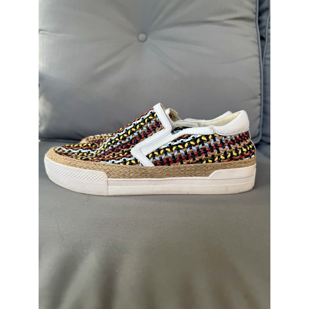 ASH Womens Pastels Colorful Woven 1" Platform Cali Slip On Sneakers 40 US9.5